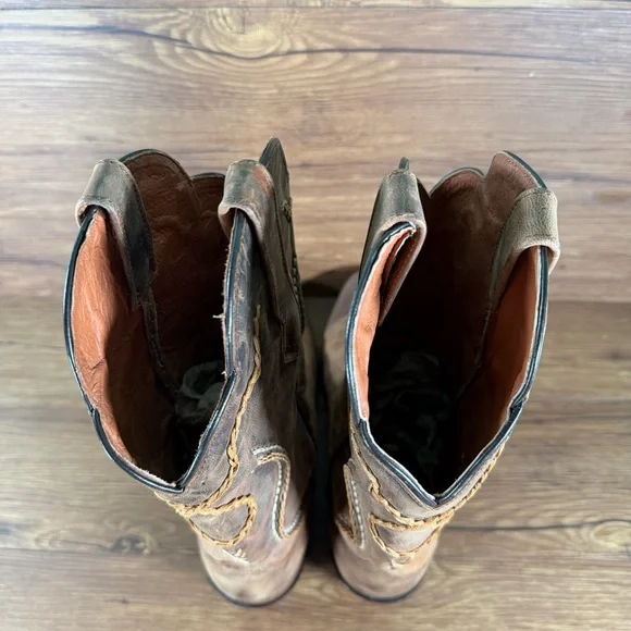 DAN POST ‘Albany’ Cowboy Boots Men’s Size 12 EW Leather Western Shoes - Picture 8 of 11